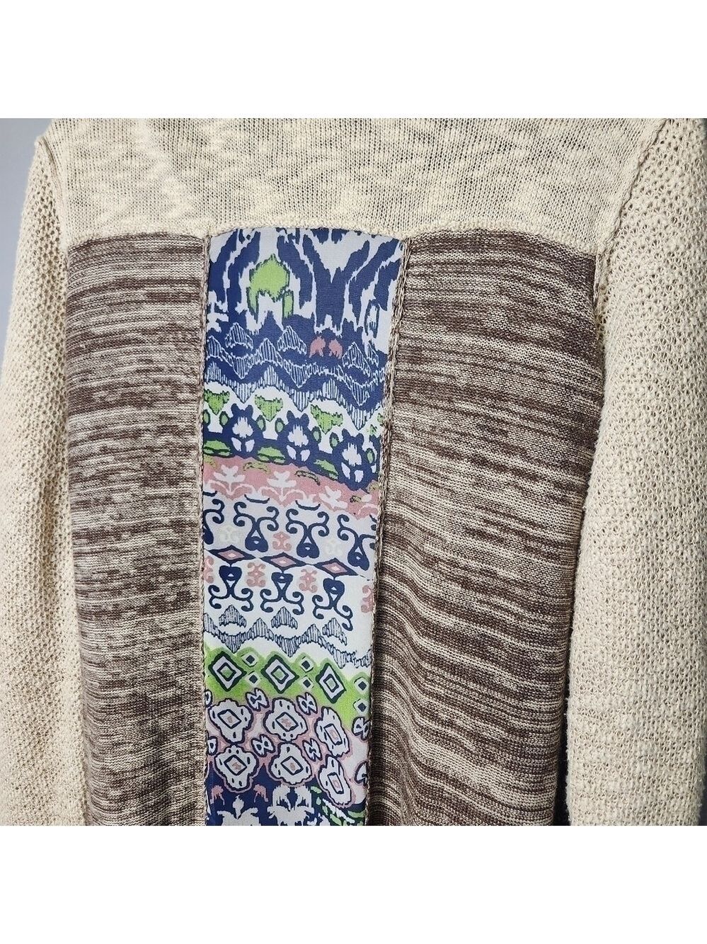 BKE Long Chiffon Ruffle Trimmed Cardigan Size Medium - Picture 8 of 11